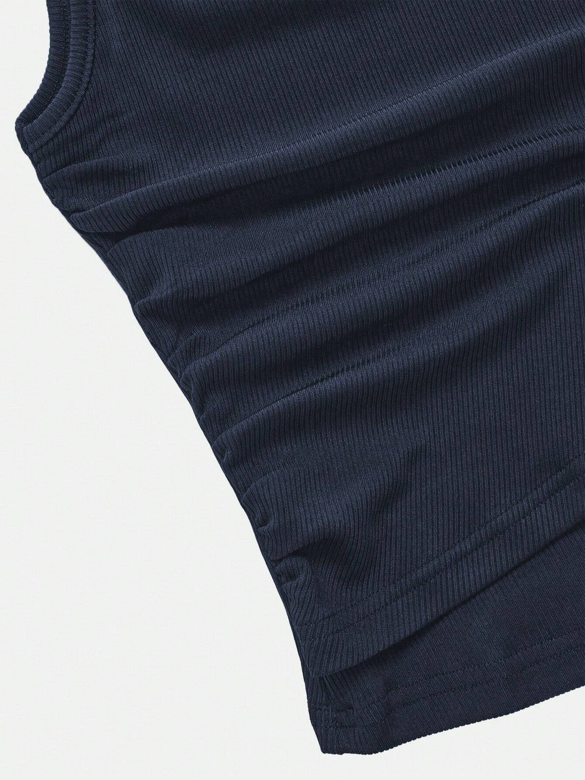 2pcs Set Women Solid Color Side Tie Tank Top And Wide Leg Pants Suit