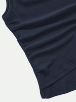 2pcs Set Women Solid Color Side Tie Tank Top And Wide Leg Pants Suit